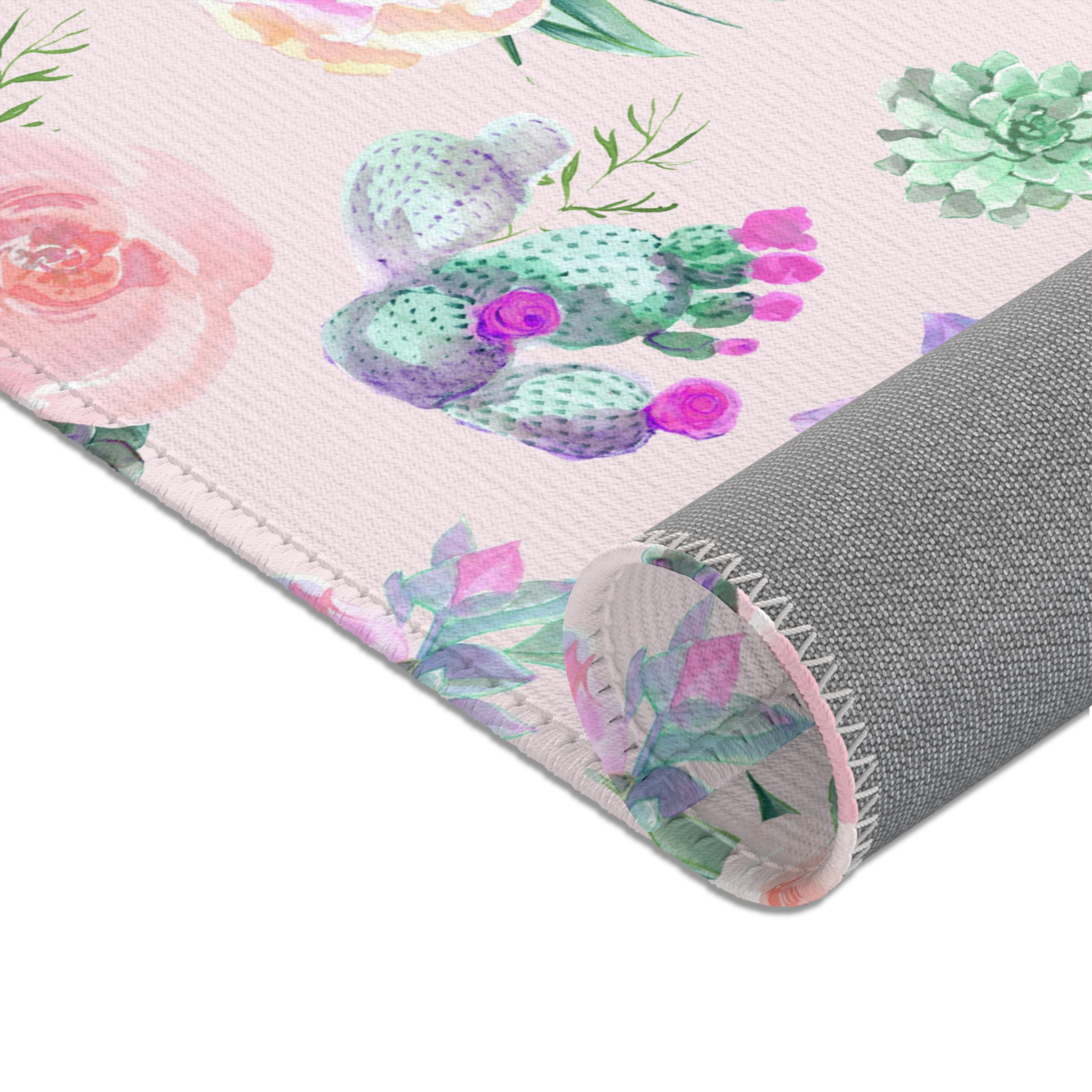 Cactus Floral Nursery Rug - Cactus Floral, gender_girl, Theme_Floral