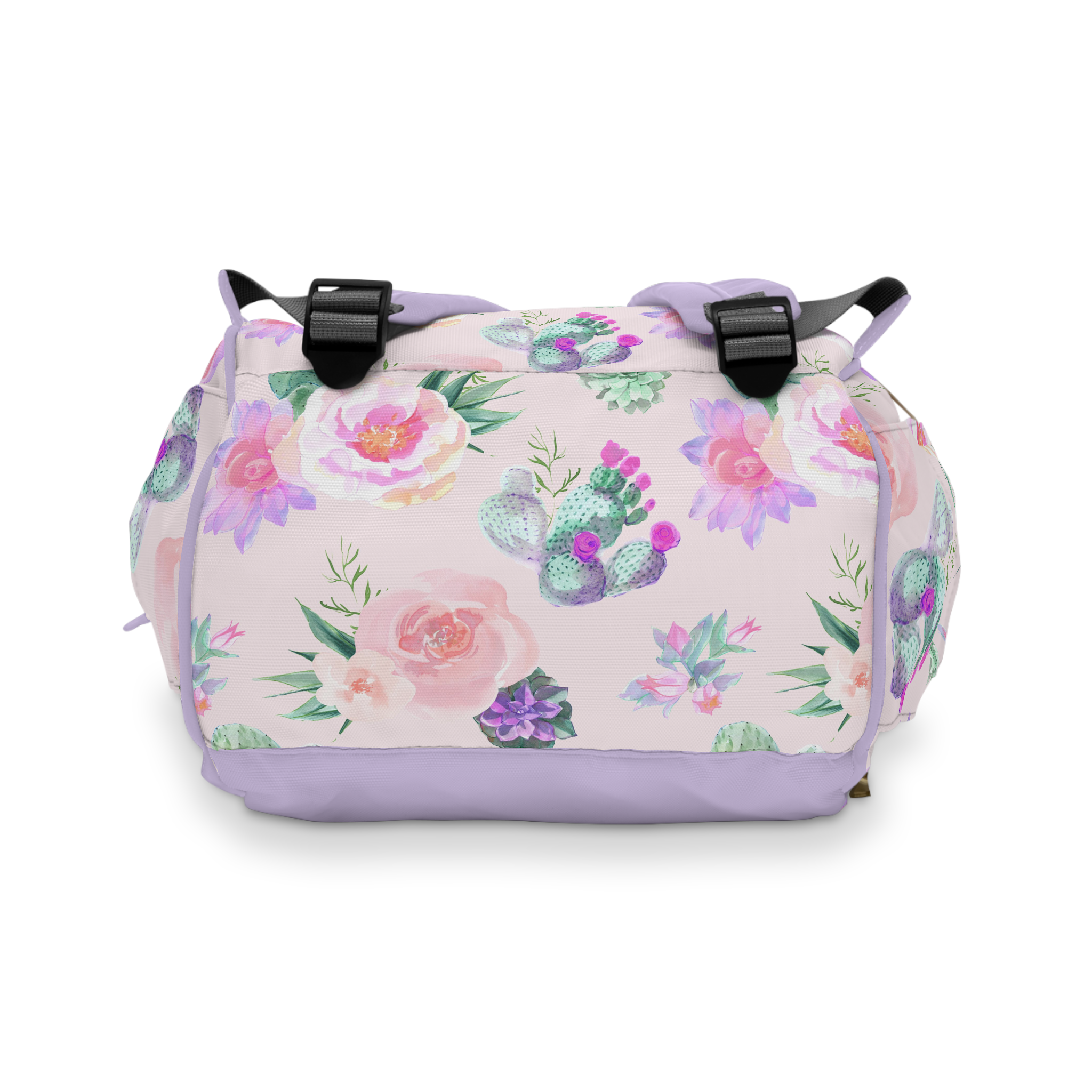 Cactus Floral Personalized Backpack Diaper Bag - Cactus Floral, gender_girl, text