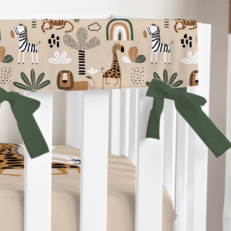 Mod Safari Crib Rail Guards - gender_boy, Mod Safari, Theme_Jungle