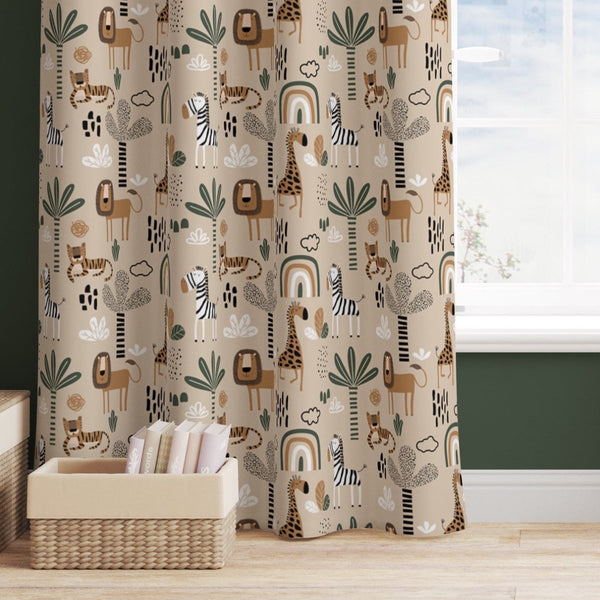 Mod Safari Curtain Panel - gender_boy, Mod Safari, Theme_Jungle