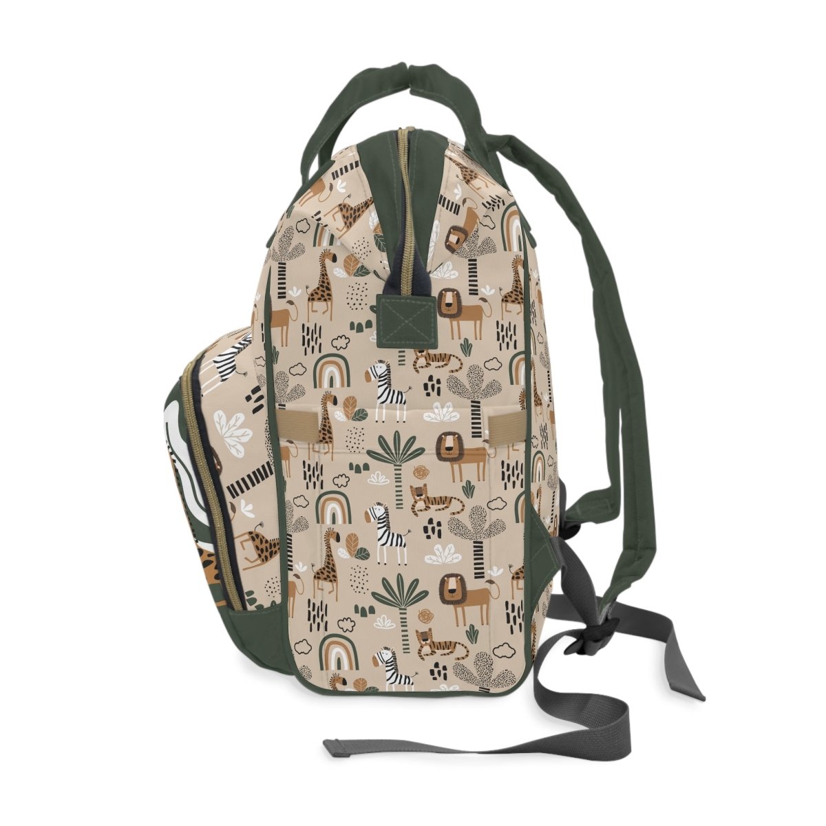 Mod Safari Personalized Backpack Diaper Bag - gender_boy, Mod Safari, text
