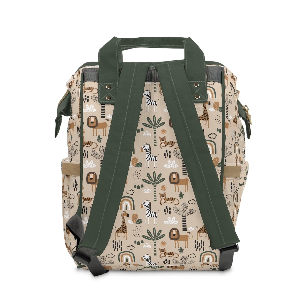 Mod Safari Personalized Backpack Diaper Bag - gender_boy, Mod Safari, text