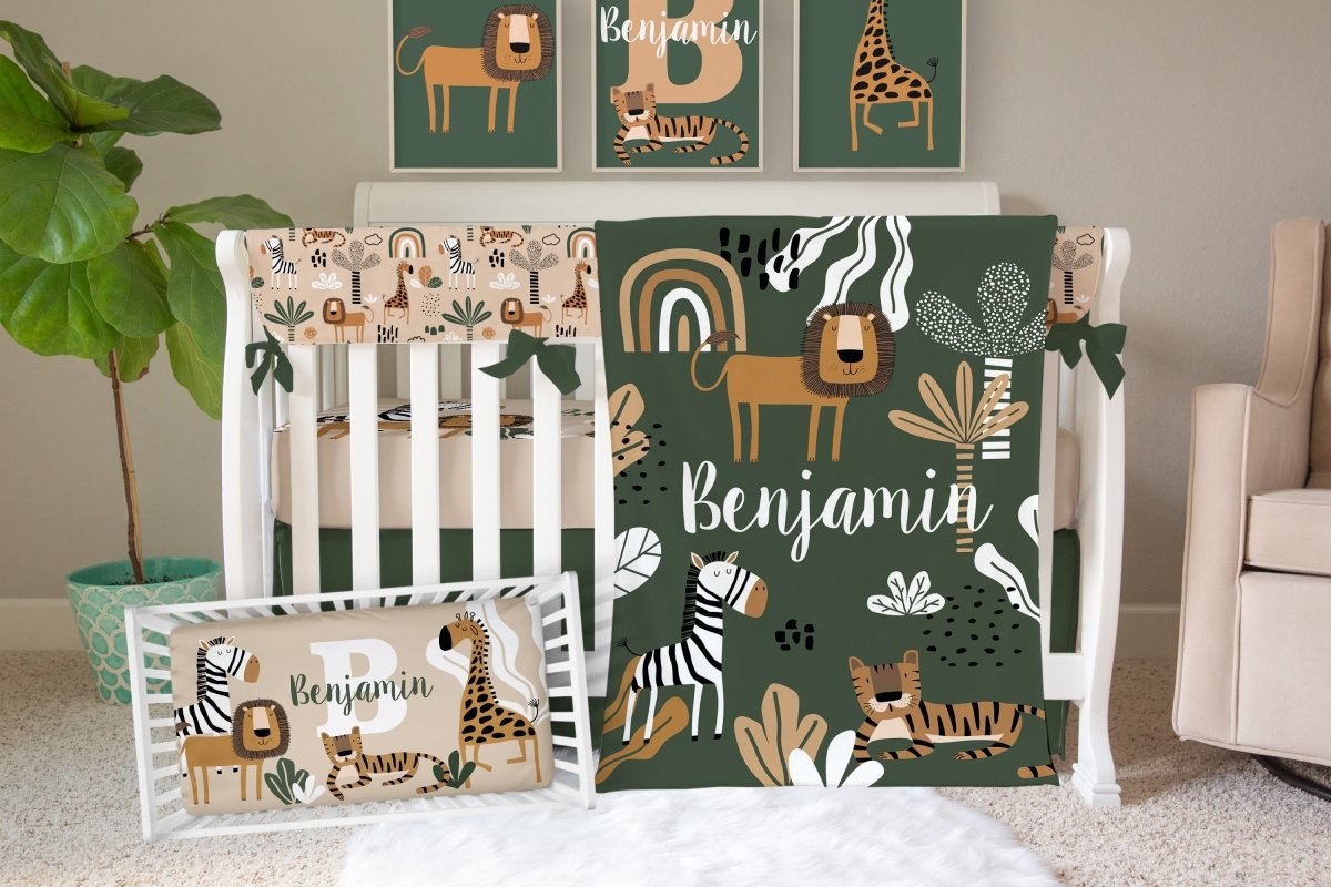 Mod Safari Solid Crib Skirt - gender_boy, gender_neutral, Mod Safari