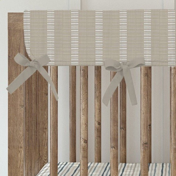 Modern Farmhouse Hashes Crib Rail Guards - gender_boy, gender_neutral, Modern Farmhouse