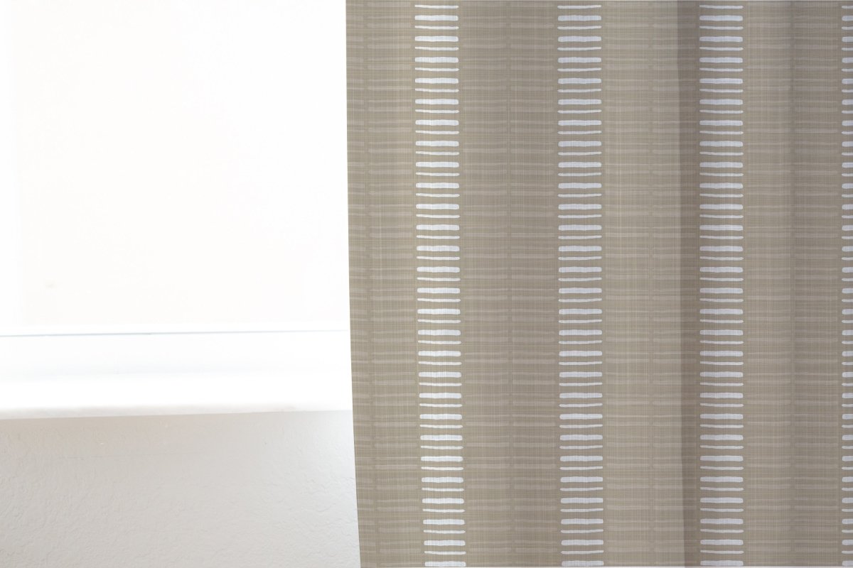 Modern Farmhouse Hashes Curtain Panel - gender_boy, gender_neutral, Modern Farmhouse