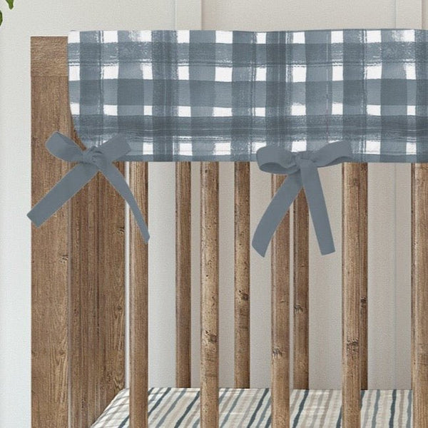 Modern Farmhouse Plaid Crib Rail Guards - gender_boy, gender_neutral, Modern Farmhouse