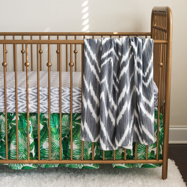 Modern Jungle Gathered Skirt Crib Bedding - gender_boy, gender_neutral, Modern Jungle