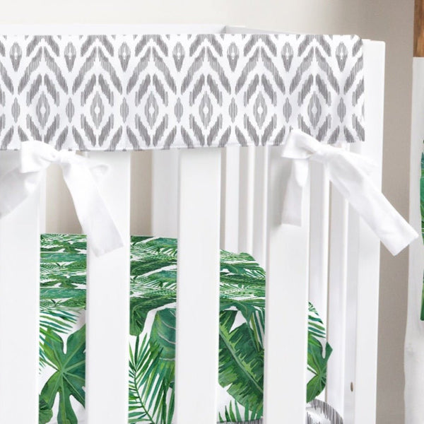 Modern Jungle Ikat Crib Rail Guards - gender_boy, gender_neutral, Modern Jungle