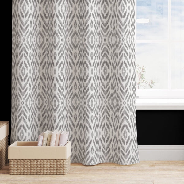 Modern Jungle Ikat Curtain Panel