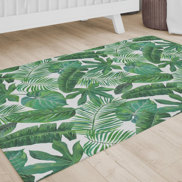 Modern Jungle Palm Nursery Rug - gender_boy, gender_neutral, Modern Jungle