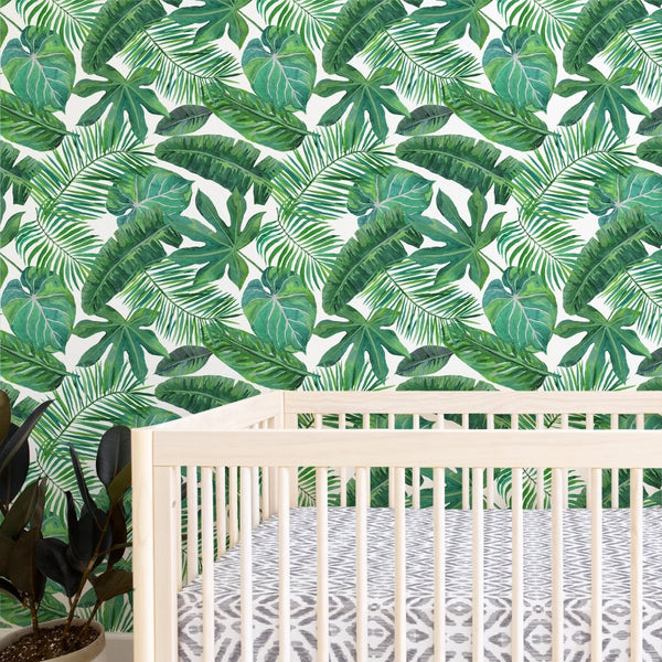 Modern Jungle Palm Peel & Stick Wallpaper - gender_boy, gender_neutral, Modern Jungle