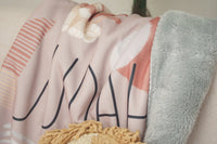 Modern Lion Personalized Sherpa Blanket - gender_boy, Modern Lion, Personalized_Yes