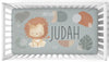 Modern Lion Rust Personalized Crib Bedding - gender_boy, Modern Lion, text