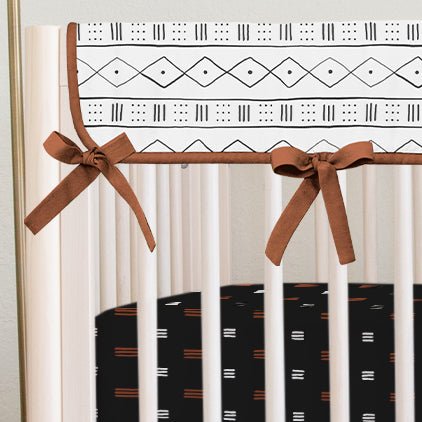 Modern Mudcloth Crib Rail Guards - gender_boy, Modern Mudcloth, Theme_Boho