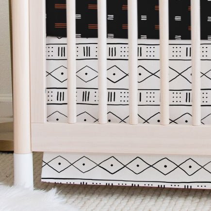 Modern Mudcloth Crib Skirt - Crib Skirt