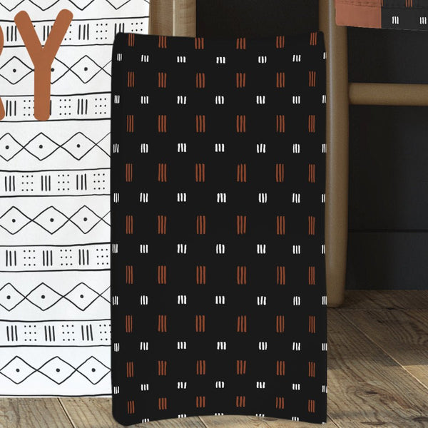 Modern Mudcloth Hashes Changing Pad Cover - gender_boy, Modern Mudcloth, Theme_Boho