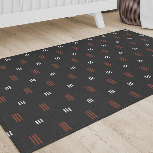 Modern Mudcloth Nursery Rug - gender_boy, Modern Mudcloth, Theme_Boho