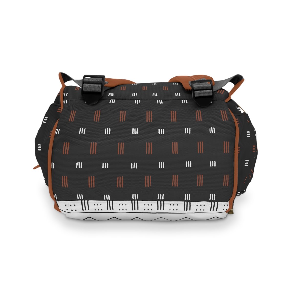 Modern Mudcloth Personalized Backpack Diaper Bag - gender_boy, Modern Mudcloth, text
