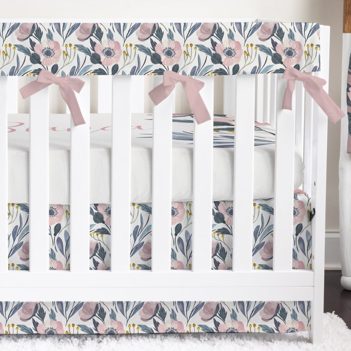 Moody Floral Crib Bedding - Crib Bedding Sets
