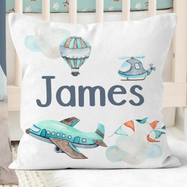 Mountain Adventure Personalized Nursery Pillow - Throw Pillow