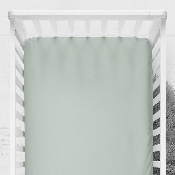 Muted Mint Crib Sheet