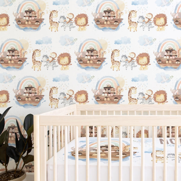 Noah's Ark Peel & Stick Wallpaper - gender_boy, Noah's Ark, Theme_Jungle