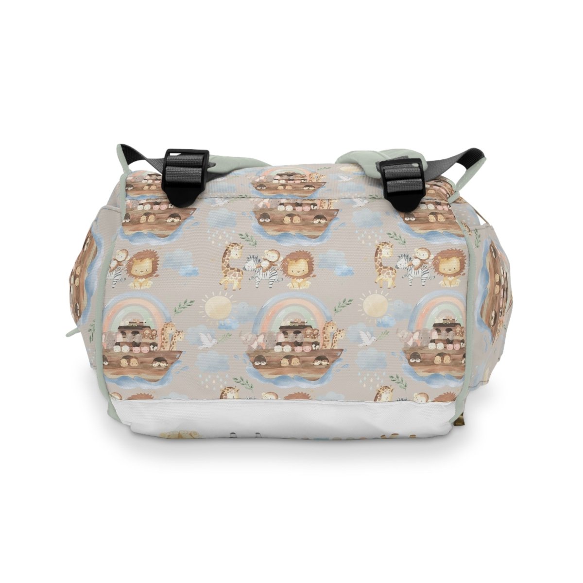 Noah's Ark Personalized Backpack Diaper Bag - gender_boy, Noah's Ark, text