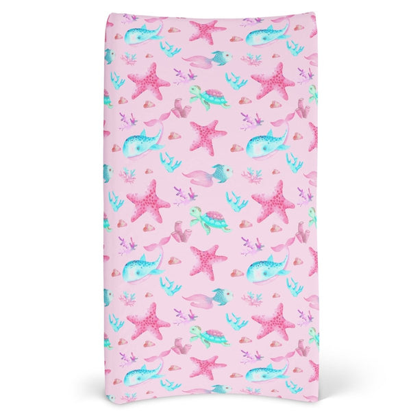Ocean Girl Changing Pad Cover - gender_girl, Ocean Girl, Theme_Ocean