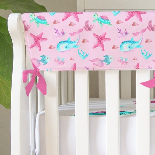 Ocean Girl Crib Rail Guards - gender_girl, Ocean Girl, Theme_Ocean