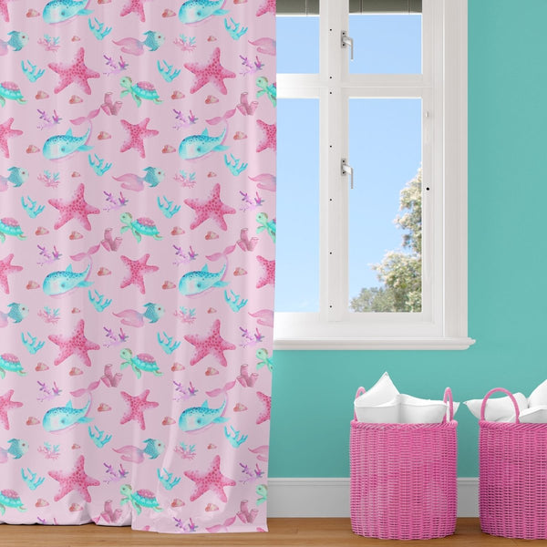 Ocean Girl Curtain Panel - gender_girl, Ocean Girl, Theme_Ocean