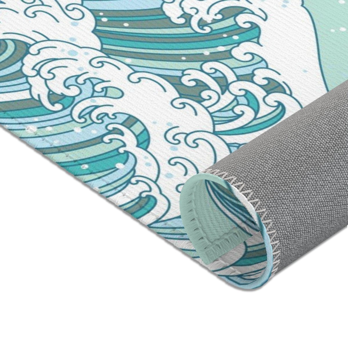Ocean Tidal Waves Personalized Nursery Rug - gender_boy, gender_neutral, Ocean Waves