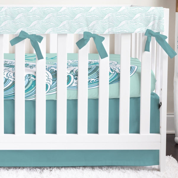 Ocean Waves Crib Bedding - gender_boy, gender_neutral, Ocean Waves
