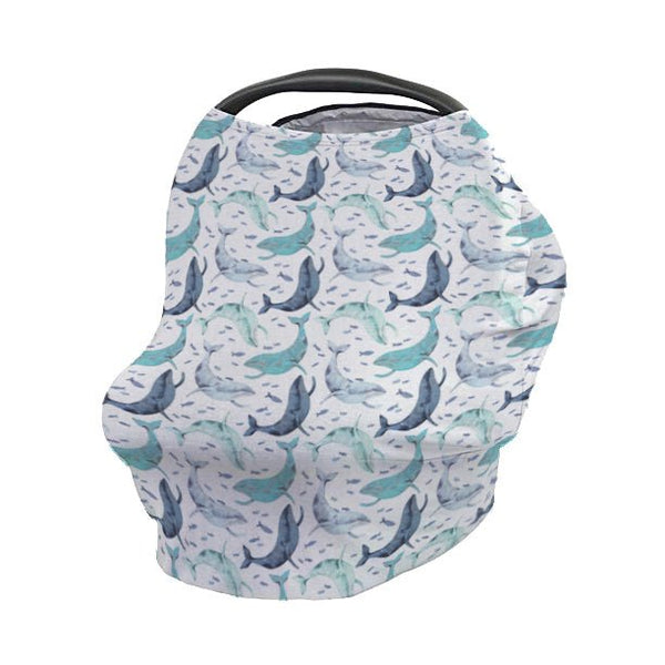 Oh Whale! Car Seat Cover - gender_boy, gender_neutral, Oh Whale!