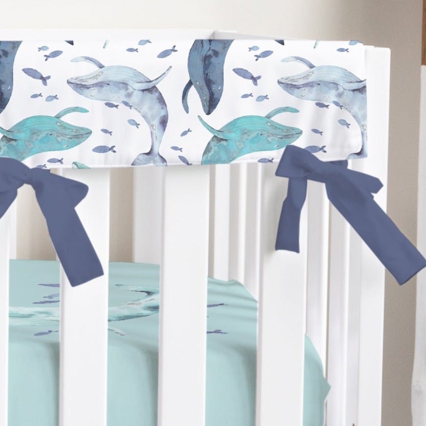 Oh Whale! Crib Rail Guards - gender_boy, gender_neutral, Oh Whale!