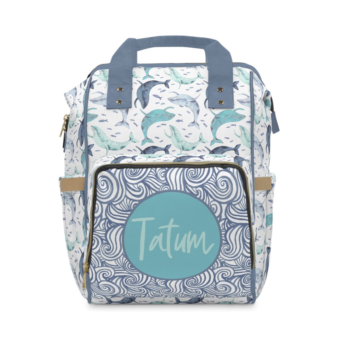 Oh Whale! Personalized Backpack Diaper Bag - gender_boy, gender_neutral, Oh Whale!