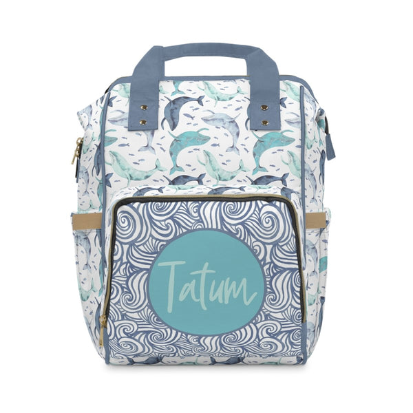 Oh Whale! Personalized Backpack Diaper Bag - Backpack
