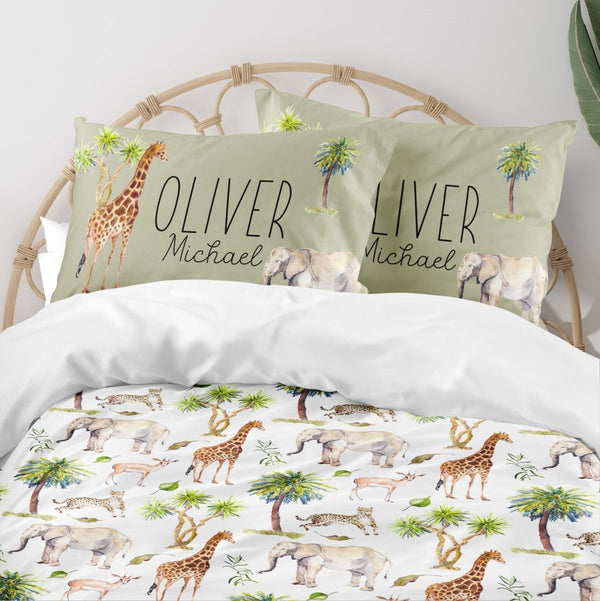 On Safari Kids Bedding Set (Comforter or Duvet Cover)