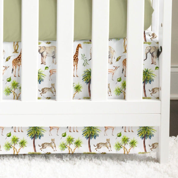 On Safari Crib Skirt - gender_boy, gender_neutral, On Safari