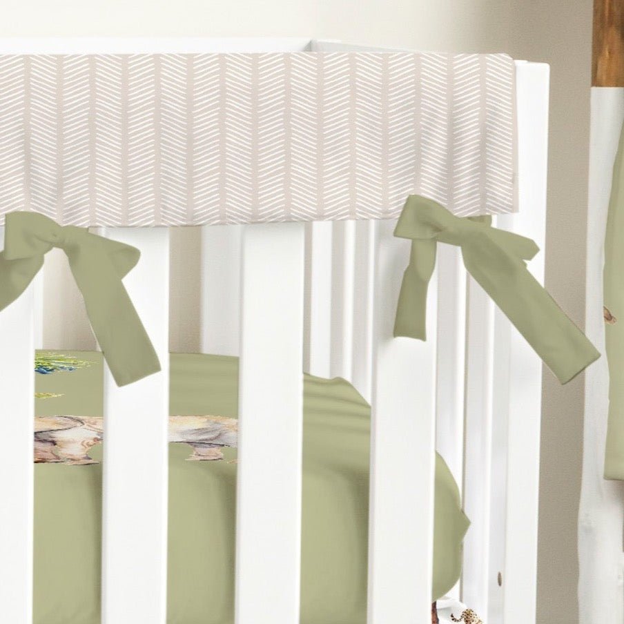 On Safari Herringbone Crib Rail Guards - gender_boy, gender_neutral, On Safari