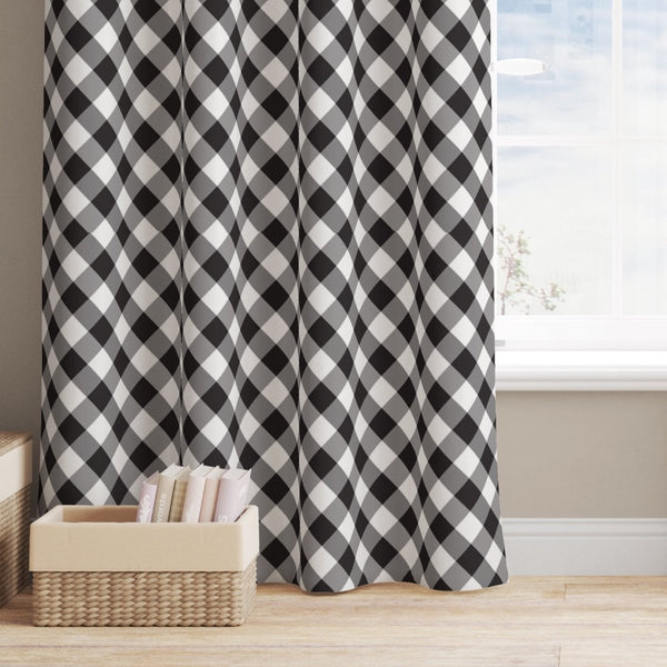 On the Farm Gingham Plaid Curtain Panel