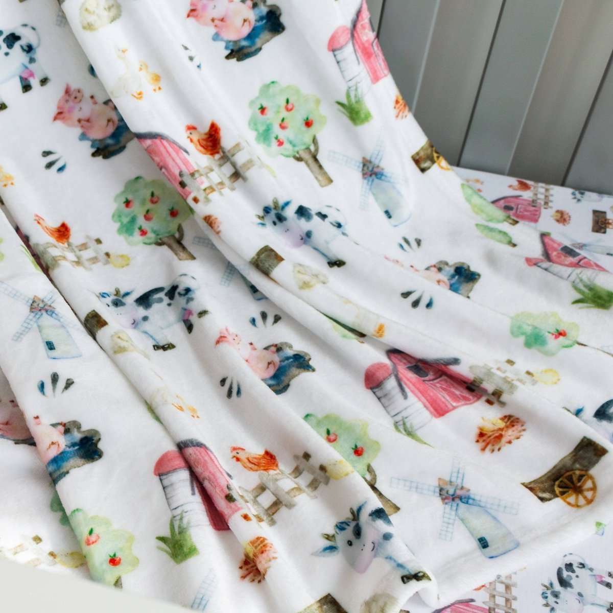 On the Farm Minky Blanket - gender_boy, gender_neutral, On the Farm