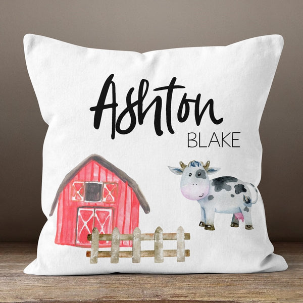 On the Farm Personalized Throw Pillow - gender_boy, gender_neutral, On the Farm