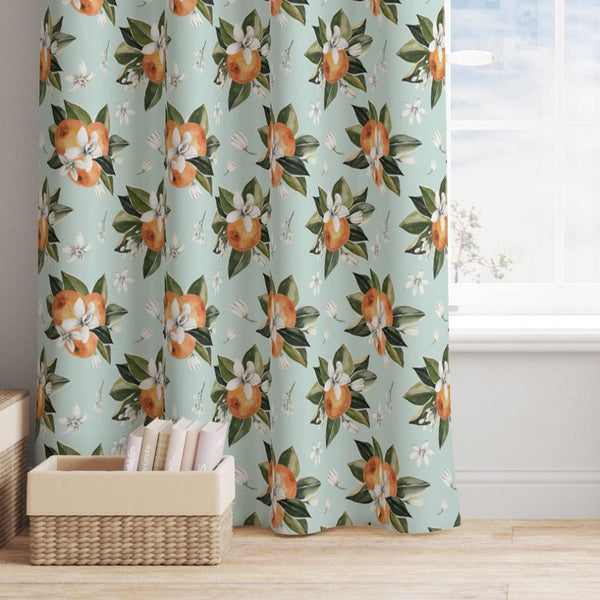Orange Blossom Curtain Panel - gender_girl, Orange Blossom, Theme_Floral