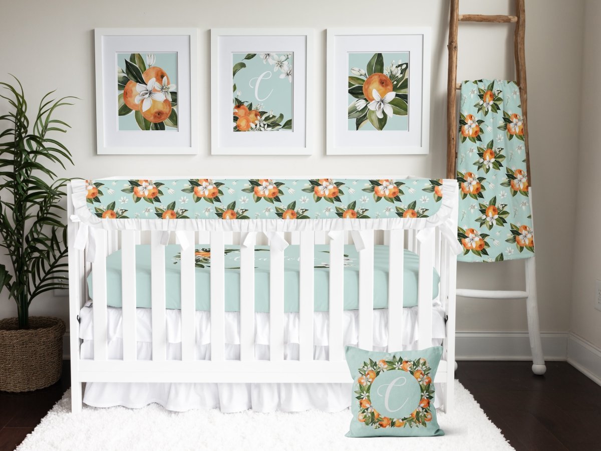 Orange Blossom Minky Blanket - gender_girl, Orange Blossom, Personalized_No