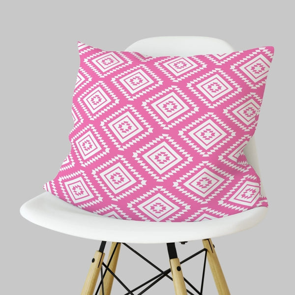 Llama Love Pink Aztec Nursery Pillow - gender_girl, Llama Love, Theme_Southwestern