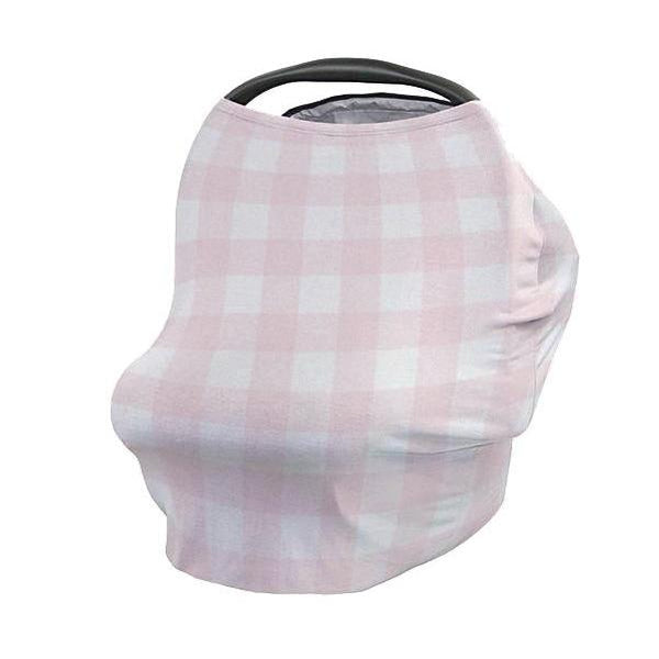 Pink Plaid Car Seat Cover - Floral Woodlands, gender_girl, Theme_Floral