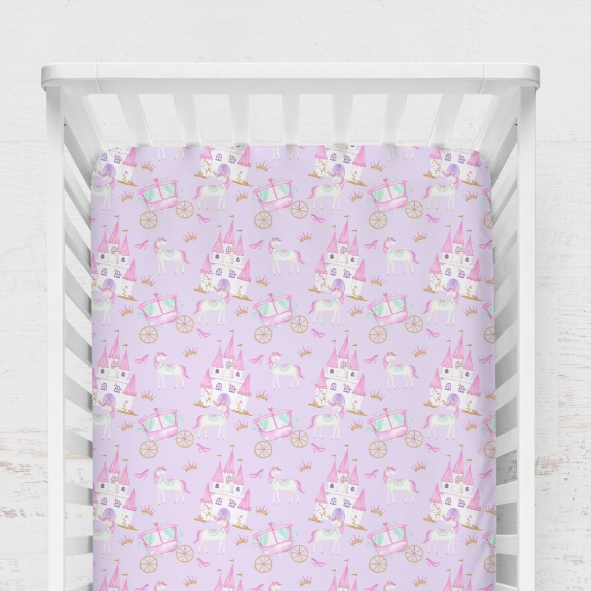 Pink Princess Crib Sheet - gender_girl, ,