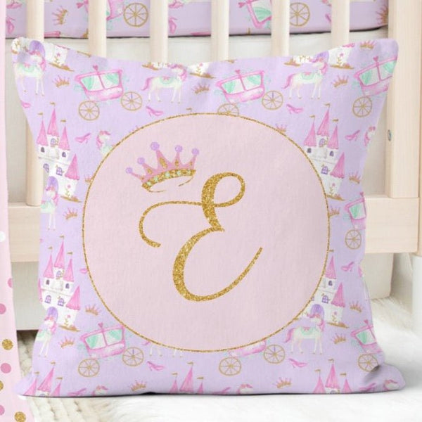 Pink Princess Personalized Throw Pillow - gender_girl, Pink Princess, text