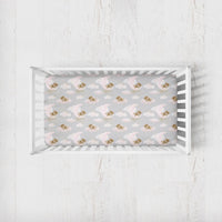 Pink Teddy Bear Crib Sheet - gender_girl, ,
