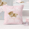 Pink Teddy Bear Dream Big Little One Throw Pillow - gender_girl, Pink Teddy Bear,